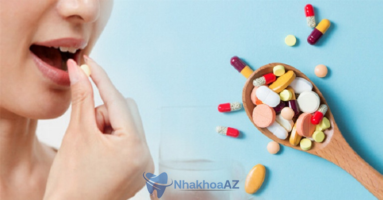 Sử dụng thuốc điều trị áp xe răng