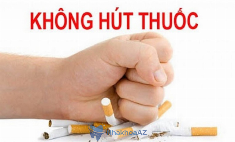 Không hút thuốc lá để tránh các bệnh lý về răng miệng và viêm nha chu